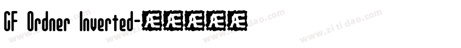 GF Ordner Inverted字体转换